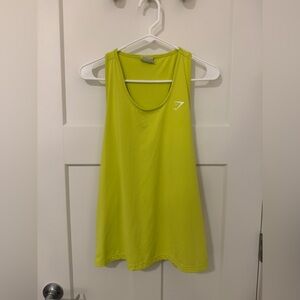 Gymshark Chartreuse Full-Length Tank Top – Women’s Medium